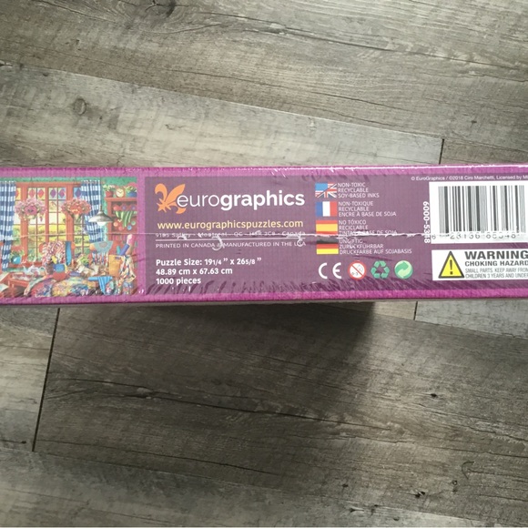 New, eurographics 100 piece puzzle. Sealed in box, Quilting Craft Room. - Picture 2 of 2